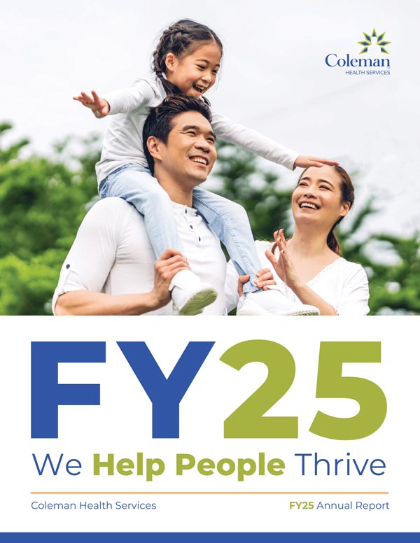 Coleman Health Services Annual Report 2025 cover